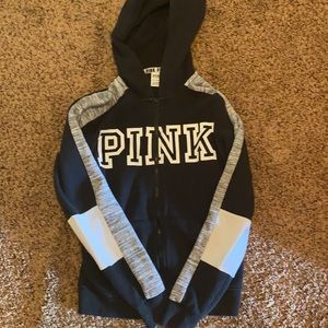 pink zip up